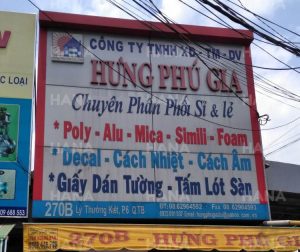 đại lý bán lẻ tấm alu