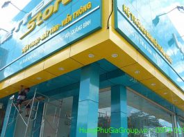 công trình mặt dựng alu