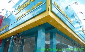 công trình mặt dựng alu