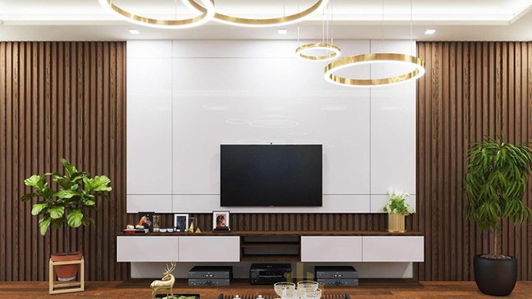 hình ảnh tấm lam nhựa gỗ opps tường phòng khách 