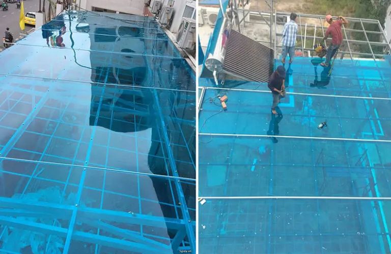 Tấm Polycarbonate đặc ruột 5mm có trọng lượng nhẹ