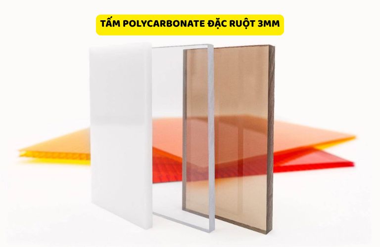 Tấm Polycarbonate đặc ruột 3mm