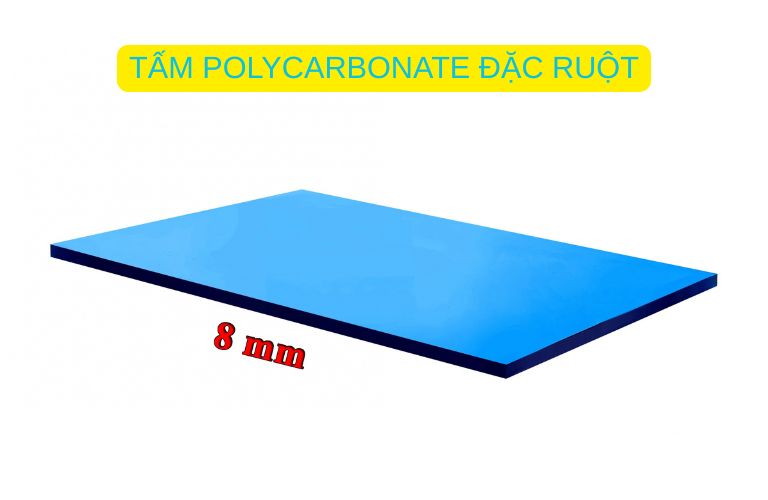 Tấm Polycarbonate đặc ruột 8mm