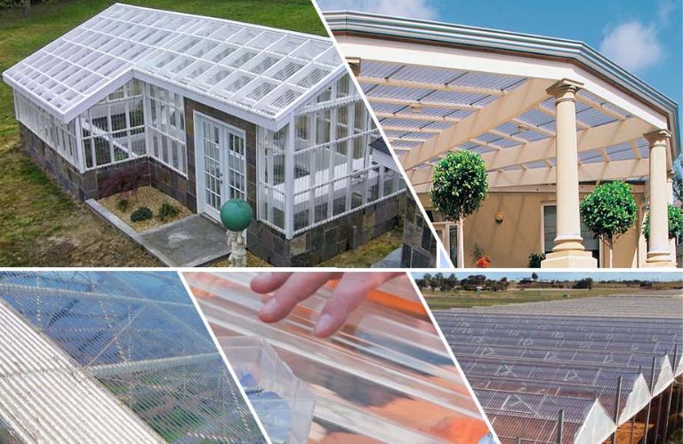Tôn nhựa lấy sáng thường được sử dụng để làm vách ngăn, lợp mái cho nhà kính
