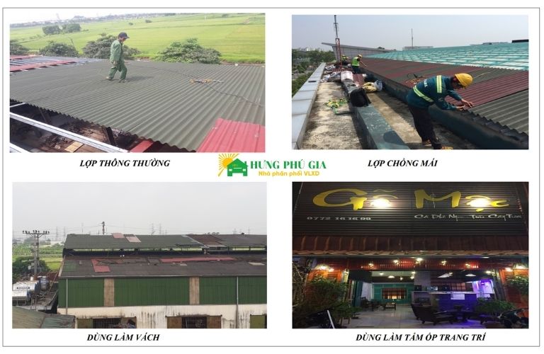 Ứng dụng của tôn sinh thái Onduline