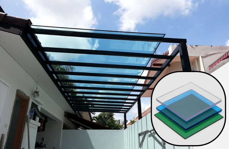 Tấm nhựa Polycarbonate đặc ruột