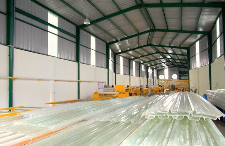 Tôn nhựa FRP lượn sóng