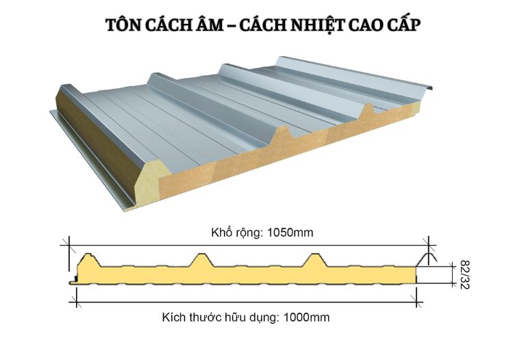 Tôn cách âm – cách nhiệt cao cấp