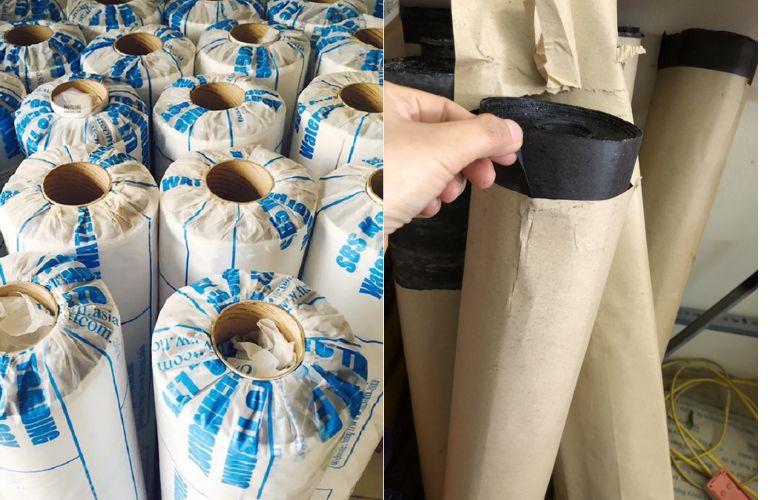 1 cuộn giấy dầu thường có diện tích từ 10 – 20 m²