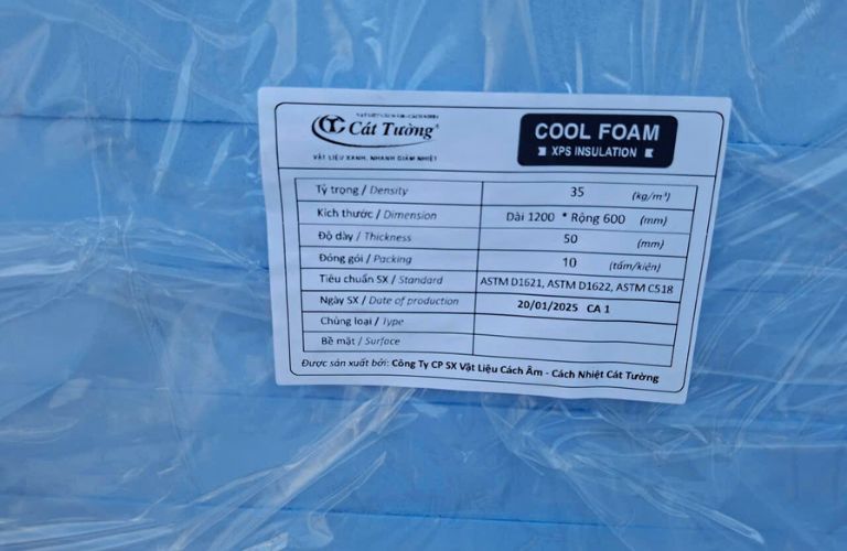 Hưng Phú Gia cam kết cung cấp xốp XPS Vĩnh Tường chính hãng