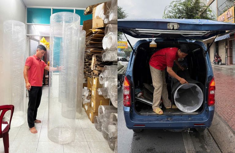 Hưng Phú Gia bàn giao ống Mica phi 500mm x 5mm x 2m chất lượng cao