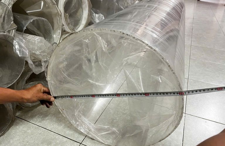 Đo đường kính ống mica