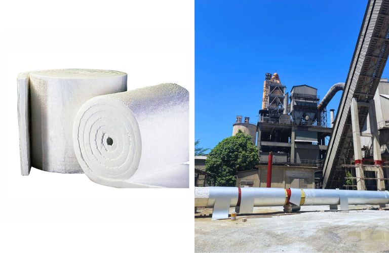 Bông gốm chịu nhiệt Ceramic được ứng dụng rộng rãi trong nhà máy