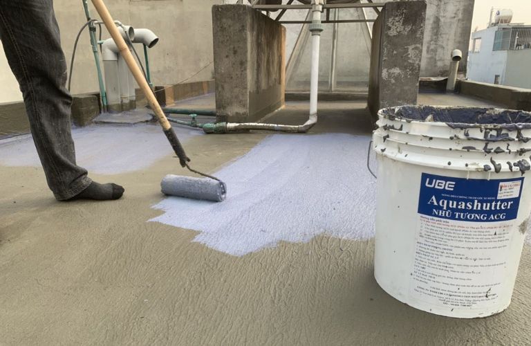 Vữa chống thấm gốc xi măng Polymer
