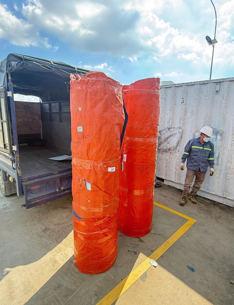 Hai cuộn poly đặc Utralite màu trà