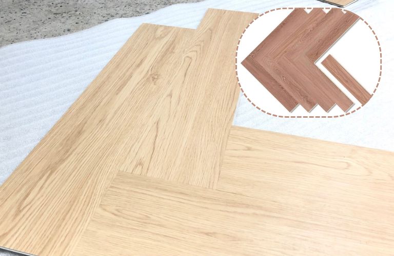 Sàn nhựa xương cá hèm khóa